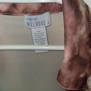 West of Melrose brand wrap around crop top